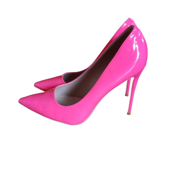 Brand New Elisabet Tang Hot Pink Patent Leather Stilletto Pumps Size 11 - Picture 2 of 5
